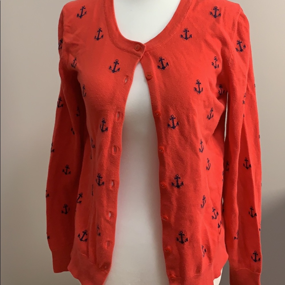 Tommy Hilfiger Pima Cotton Cardigan Anchors Size S